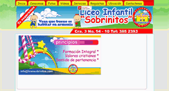 Desktop Screenshot of liceosobrinitos.com